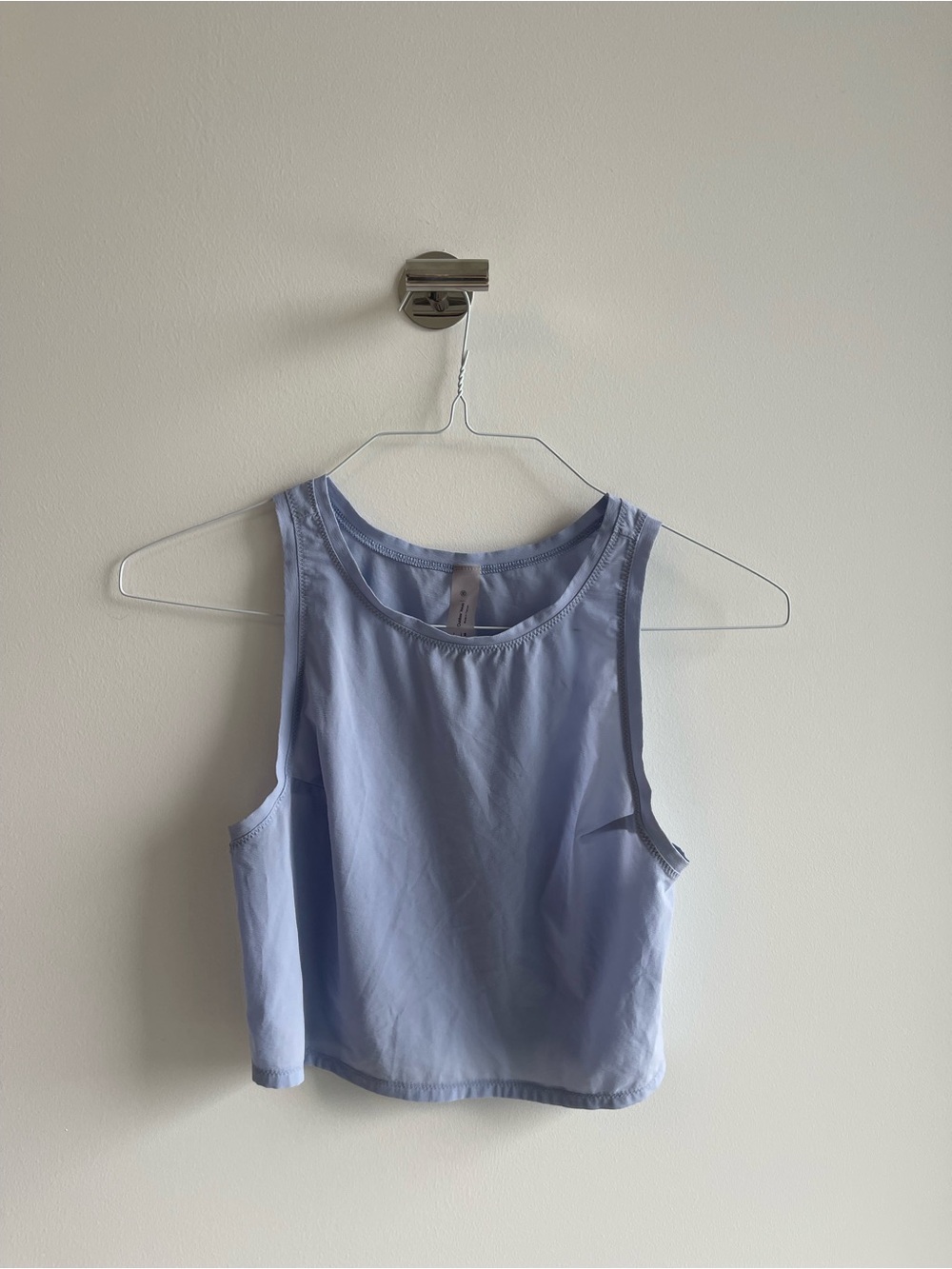 Outdoor Voices Light Blue Women's Sleeveless Crop Tank Top